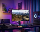 Alienware AW2726DM 27-tums OLED-spelmonitor visas upp på skrivbordet