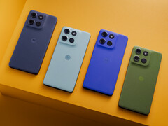 Motorola beskriver Moto G56:s lanseringsfärger som Black Oyster, Grey Mist, Dazzling Blue och Dill, alla med Pantone-varumärke. (Bildkälla: Motorola)