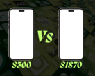 En illustration. 300 $ CMF Phone 2 Pro ställdes mot Sony Xperia 1 VII (Bildkälla: DrMoRobot/Canva och Geralt/Pixabay; redigerad)