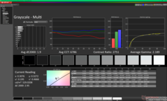 Gråskala efter kalibrering