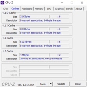 Systeminformation - CPU-Z Cache