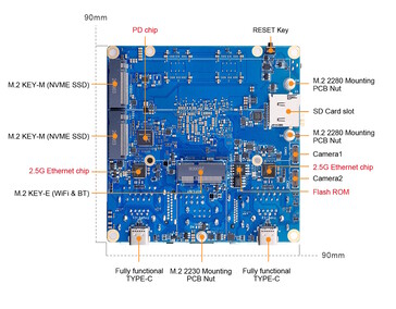 M.2 2230-kortplatsen är främst avsedd för en Wi-Fi-/Bluetooth-modul