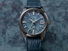 Citizen 30th Anniversary Eco-Drive-modellen (bilden) har ett molnliknande mönster på den blå urtavlan av washi-papper. (Bildkälla: Citizen)