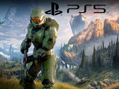 Halo Infinite med PS5-logotyp (Bildkälla: Microsoft Gaming, Sony PlayStation med ändringar)