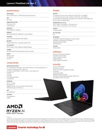 Lenovo ThinkPad L14 Gen 7 AMD specifikationer.