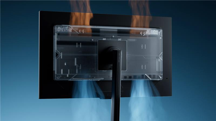 Gigabyte MO32U24 gamingmonitor har ett fläktlöst kylsystem