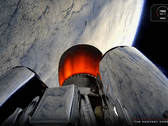 Vy från det andra steget i Electron under uppskjutningen av QPS-SAR-12 (Bildkälla: Rocket Lab)