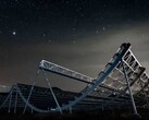 CHIME-teleskopet (Bildkälla: CHIME, Andre Renard, Dunlap Institute for Astronomy &amp; Astrophysics, och University of Toronto; beskuren)