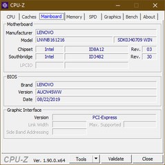 CPU-Z Moderkort