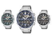 En bild av de nya klockorna i Casio Edifice ERA-130D-serien mot en vit bakgrund.