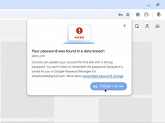 Chrome kommer att få en automatisk lösenordsbytare för när ett dataintrång upptäcks. (Bildkälla: Google)