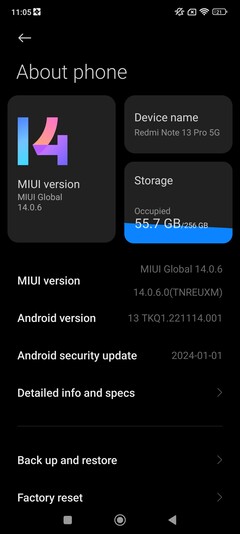 Xiaomi Redmi Note 13 Pro 5G-programvara