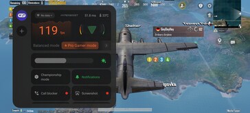 PUBG Mobile: Smidigt, 115 fps i genomsnitt.