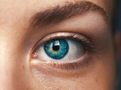 En närbild som visar ett mänskligt öga