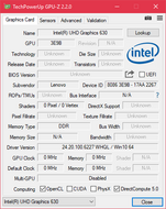 GPU-Z Intel UHD Graphics 630