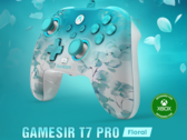 GameSir T7 Pro har ett blommönstrat matt skal och en halvgenomskinlig design (Bildkälla: GameSir)