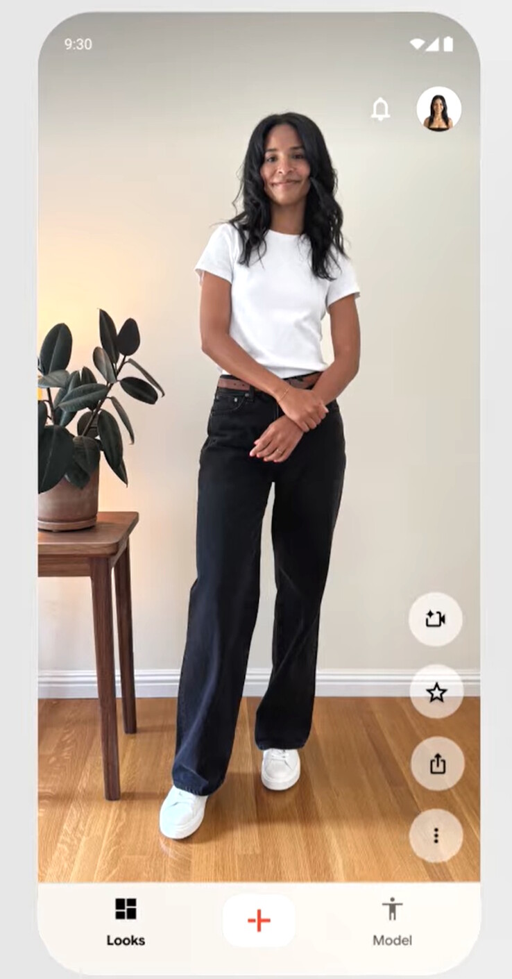 Doppl börjar med ett foto av användaren. (Bildkälla: Google Labs)
