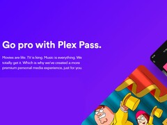 Reklambilder som används för att marknadsföra Plex Pass på plats