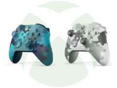 Två av de kommande tre specialutgåvorna av kontroller kommer enligt uppgift att likna Mineral och Arctic camo specialutgåvorna (bilden) som släpptes tidigare. (Bildkälla: Microsoft - Redigerad)