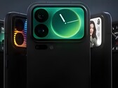 Xiaomi 17 Pro och Pro Max – designen på skärmarna på baksidan.