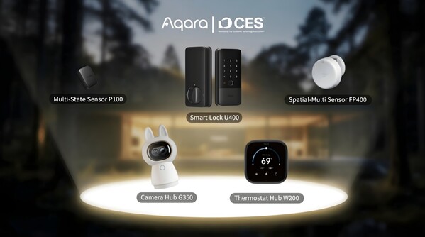 Aqara CES 2026 smarta hem-enheter inklusive Smart Lock U400 (Bildkälla: Aqara PR)