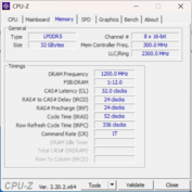 CPU-Z Minne