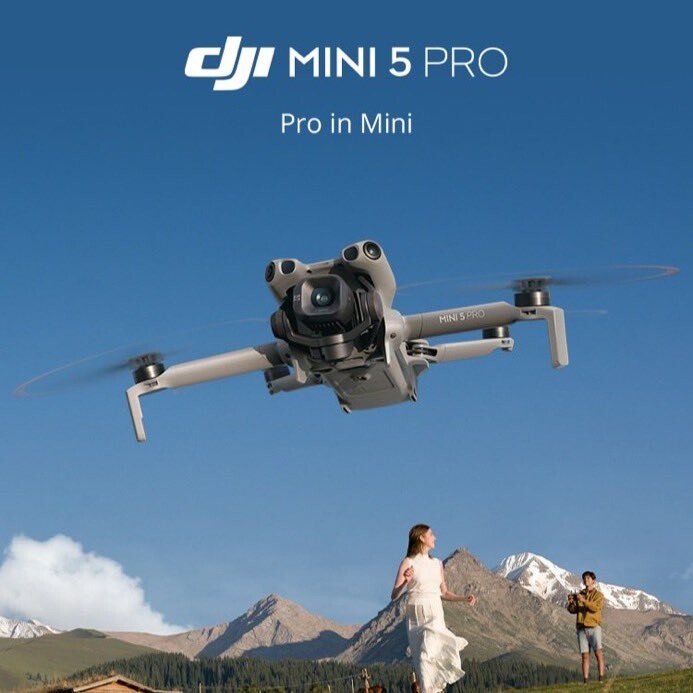 En reklamaffisch för DJI Mini 5 Pro läckte nyligen ut (Bildkälla: DJI)