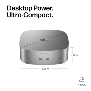 Design av OmniDesk Mini Intel Panther Lake