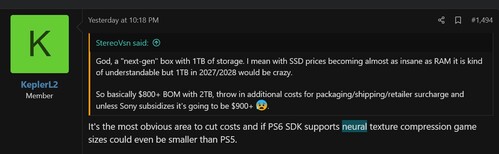 Kepler_L2 inlägg om PS6-pris och SSD