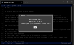 Microsoft Edit för 64-bitars Windows gör det möjligt för kommandoradsanvändare att enkelt redigera textfiler. (Bildkälla: Microsoft)