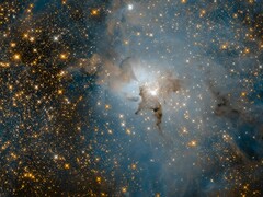 En bild som visar många galaxer.