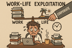 Balansen mellan arbete och privatliv fortsätter att gå på knäna i Silicon Valley. (Bildkälla: AI generated)