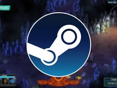 En bild som visar Steam-logotypen och spelet Children of Morta, som för närvarande är på rea.