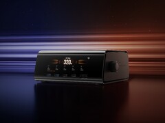 EcoFlow Dektop Charger har en 3,02-tums skärm på framsidan. (Bildkälla: EcoFlow)