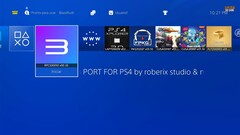 En skärmbild av RPCS3 installerat på en jailbreakad PS4