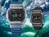 Casios blå GBX-H5600-2 (till vänster) och svarta GBX-H5600-1 (till höger).