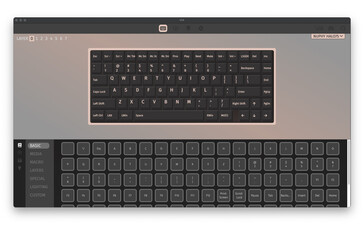 NuPhy Halo75 V2 VIA anpassningsskärm. (Bildkälla: NuPhy)