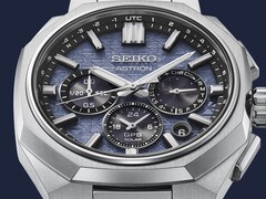 Seikos nya Astron HAB001 har en kantig titanboett med en isblå texturerad urtavla och GPS Solar-urverk.