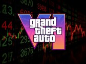GTA 6-logotypen visas framför aktietickers