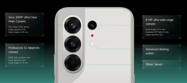 Tecno Camon 50 Pro 4G har en telefotokamera för att skilja den från icke-modellen.