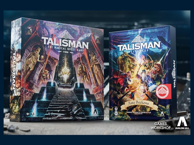 Talisman 5th Edition och Talisman Alliances: Fate Beckons expansion. (källa: Avalon Hill)