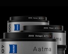 Zeiss Aatma fullformat T1.5 filmobjektiv med flera brännvidder, inklusive 40 mm, 65 mm och 100 mm modeller