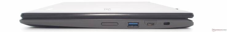 Volymkontroll, USB 3.2 Type-A, USB 3.2 Type-C med PowerDelivery och Display Port, Kensington-låsspår