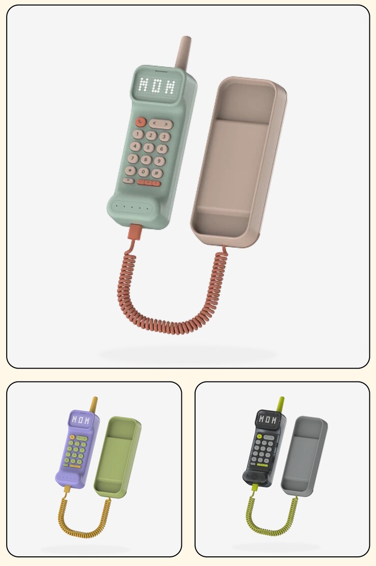 Waffle Home-telefonen finns i tre färgvarianter - Mint Green, Purple Gumdrop och Graphite Black.
