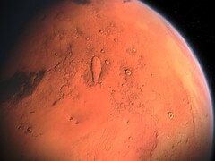 En illustration som visar planeten Mars och dess atmosfär. (Bildkälla: Aynur_zakirov - Pixabay)