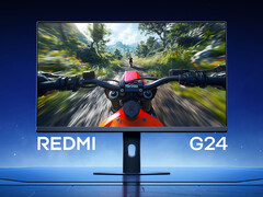 Den nya spelmonitorn Redmi G24 kostar cirka 79 USD i Kina. På bilden: bildskärmen. (Bildkälla: Xiaomi - redigerad