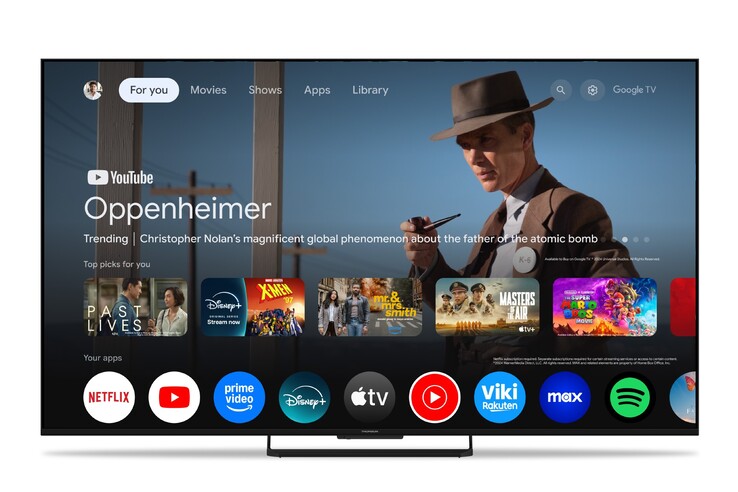 Den 75 tum stora Thomson MG7C15 MiniLED Google TV. (Bildkälla: Thomson)