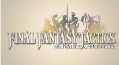 Den officiella logotypen för Final Fantasy Tactics: The Ivalice Chronicles, med karaktärssilhuetter från det remastrade taktiska rollspelet (Bildkälla: Square Enix Press Site)