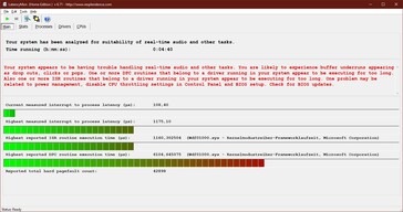 LatencyMon - Statistik