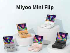 Miyoo Mini Flip i sina fem lanseringsfärger. (Bildkälla: Miyoo - redigerad)